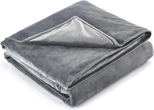 Vista 20 de RelaxBlanket - Funda de edredón de 60 x 80 pulgadas para manta con peso Algodón premium de 180GSM Gris oscuro