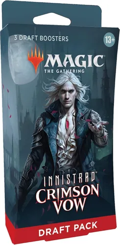 Vista 6 de Magic The Gathering Innistrad: Crimson Vow 3-Booster Draft Pack 45 cartas mágicas