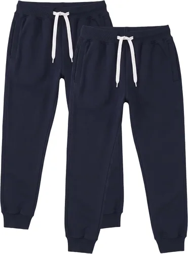 Vista 19 de Southpole, 1570 - Pantalones deportivos básicos tipo jogger de forro polar para hombre Negro