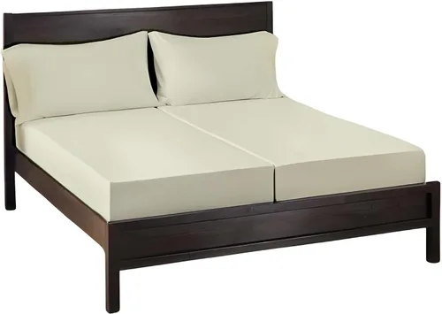 Vista 26 de Giza Sheets Twin – Sábanas de 100% algodón egipcio Giza – Sábanas para colchón de hasta 18 pulgadas de profundidad – 4 piezas de sábanas de algodón