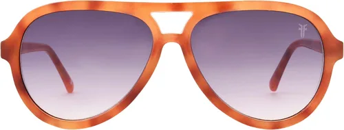 Vista 3 de Frye Gafas de sol Ruby Aviator para mujer, Tort, 2.283 in, Negro