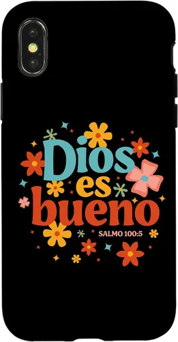 Vista 5 de Funda religiosa de la Biblia para iPhone 16 Dios Es Bueno Spanish Christian Jesus God