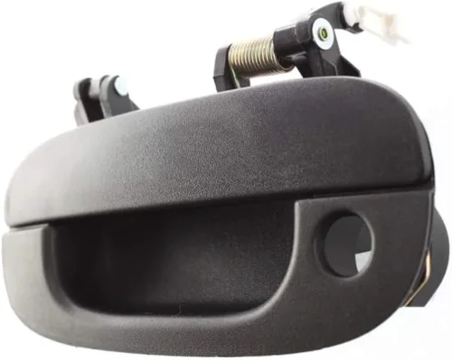 Vista 4 de Manija de puerta exterior para Dodge Ram 2500 1994-2002 lado del conductor frontal, negro texturizado Con orificio para llave Recorte: Base
