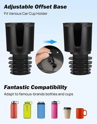 Vista 5 de JOYTUTUS Soporte de teléfono para automóvil, soporte de teléfono celular ajustable de cuello de cisne largo para iPhone, Samsung, Google y todos