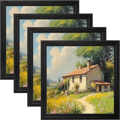 Vista 19 de eletecpro 8x10 Vintage Picture Frame, Glass Cover, Gold, 4-Pack Dorado