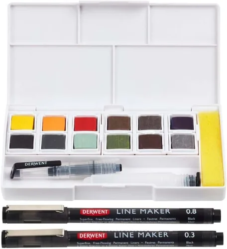 Vista 13 de Derwent Pintura Metálica - Paleta de 12 tonos