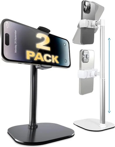 Vista 13 de COOPER ChatStand, soporte ajustable para teléfono celular para escritorio, soporte de teléfono para grabación, soporte para iPhone para filmar