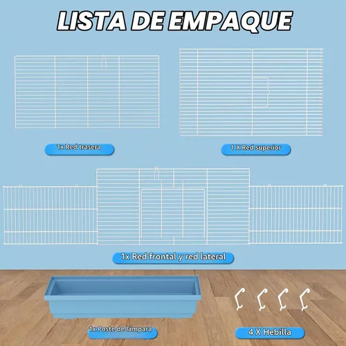 Vista 6 de Jaula para hámsters para hámsters, jerbos, ratones, ratas, conejillos de indias pequeños y otros animales pequeños.