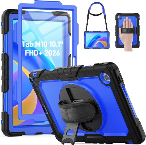 Vista 11 de HXCASEAC Funda para Lenovo Tab One de 8.7 pulgadas (TB-305FU) con protector de pantalla, soporte para bolígrafo, correa de mano, soporte ajustable