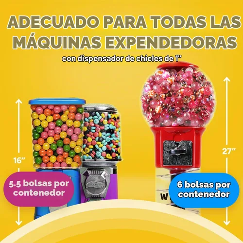 Vista 8 de Bolas de chicle para recambio de máquina de chicles - Bolas de goma