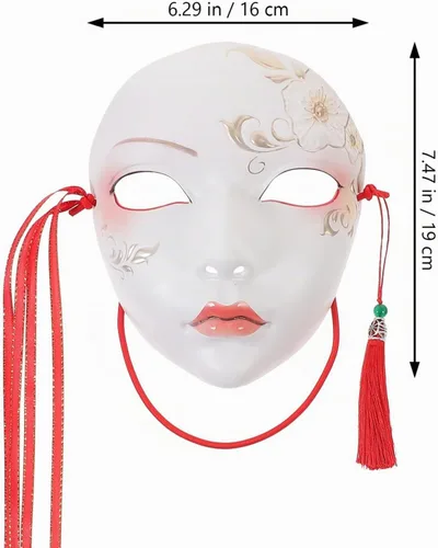 Vista 2 de HOMSFOU Decor Masquerade Mask for Women Mask for Party Halloween,Plastic