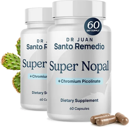 Vista 9 de Santo Remedio Super Nopal, suplemento diario de fibra, 60 cápsulas