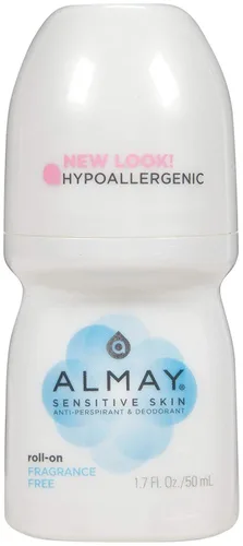 Vista 3 de Almay Antitranspirante y desodorante roll-on, sin fragancia, 1.7 onzas, paquete de 2