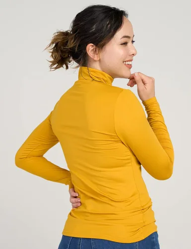 Vista 4 de LAPASA Women Mock Neck Thermal Underwear Top Undershirt Lightweight Midweight Fleece Lined Long Sleeve Base Layer L87L89