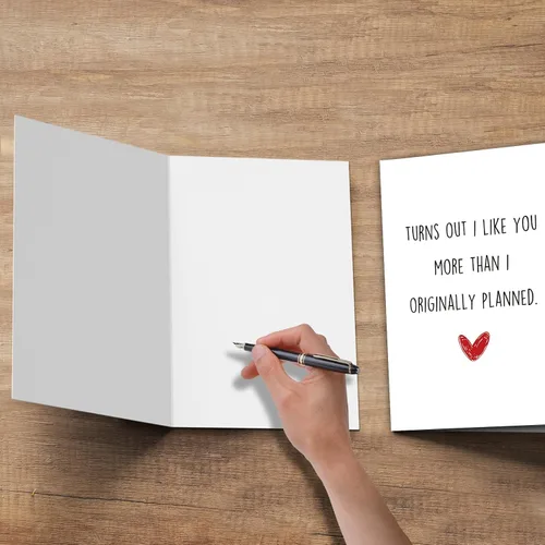 Vista 3 de TQDaiker Divertida tarjeta de aniversario para marido, novio, preciosa tarjeta del día de San Valentín de esposa, novia, tarjeta de amor para él