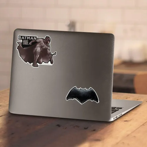 Vista 5 de Popfunk Camiseta clásica con el logotipo de Batman de la Liga de la Justicia