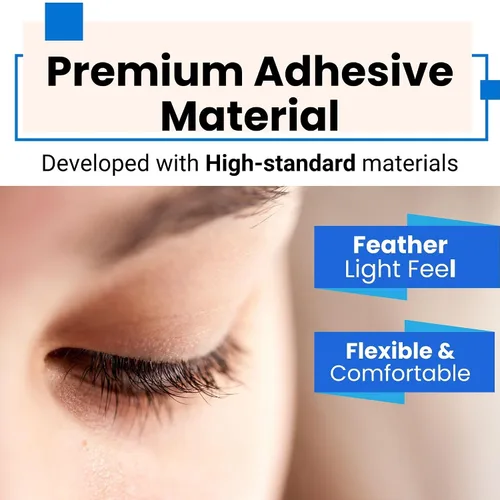 Vista 5 de D-UP Cinta invisible de doble párpado para ojos con capucha, calcomanías impermeables para párpados, adhesivo de doble cara, tiras de elevación