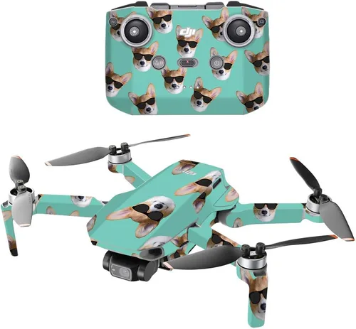 Vista 9 de MightySkins - Compatible con DJI Mini 2 Dron portátil – Fan del anime Funda protectora de vinilo duradera y única Fácil de aplicar, quitar