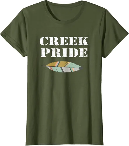 Vista 68 de Creek Native American Pride - Camiseta, Negro, S