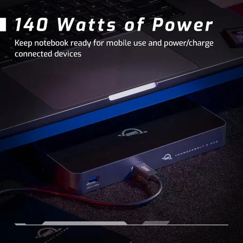Vista 5 de OWC Solución de conectividad de 5 puertos Thunderbolt 5 Hub