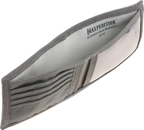 Vista 4 de MAXPEDITION BFW - Billetera Bi Fold, color negro, 9x0.125x4