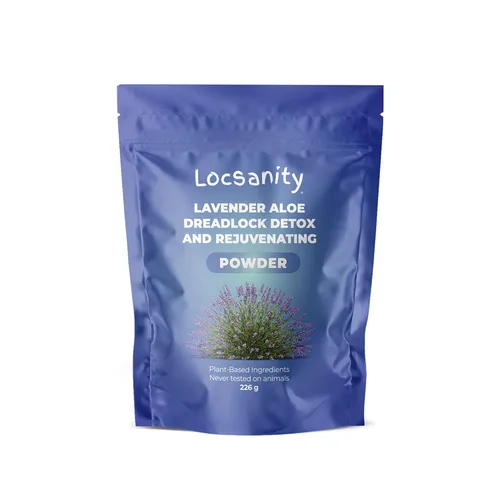 Vista 10 de Locsanity Detox para el cuero cabelludo de rastas - Polvo de limpieza profunda para rastas, acondicionador limpiador - Limpiador natural