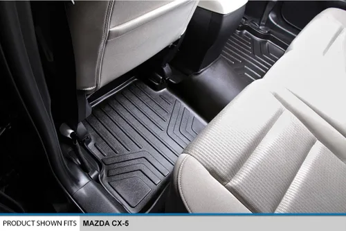Vista 4 de MAXLINER - Juego de alfombrillas de suelo de ajuste personalizado de 2 filas compatibles con Mazda CX5 2013-2016