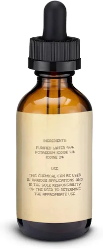 Vista 7 de EPOTHEX Lugol's Solution - Botella con cuentagotas de vidrio al 2 % de 2 oz. Contiene yoduro de potasio y yodo, 2.0 fl oz