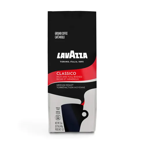 Vista 3 de Lavazza Intenso and Classico Mezcla de café molido, bolsas de 12 onzas (paquete de 2)