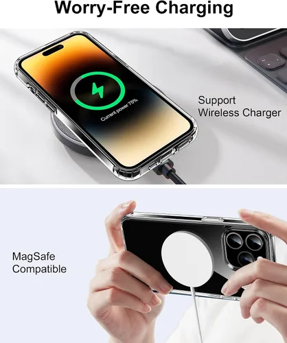 Vista 64 de HOOMIL Funda para iPhone 7 Plus/iPhone 8 Plus de 5.5 Pulgadas, sin amarillamiento, protección contra caídas, cubierta trasera dura transparente