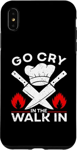 Vista 7 de iPhone 15 Go Cry In The Walk In, divertida funda de chef de cocina
