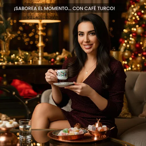 Vista 2 de Cafetera turca griega árabe de cobre de 12 onzas con mango de madera (4 tazas), Cezve, Ibrik, cafetera griega Briki, cafetera turca martillada