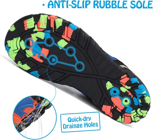 Vista 6 de SAGUARO Kids Boys Girls Water Shoes Non-Slip Quick-Dry Barefoot Aqua Shoe Outdoor Sport Beach Swimming Surfing Diving