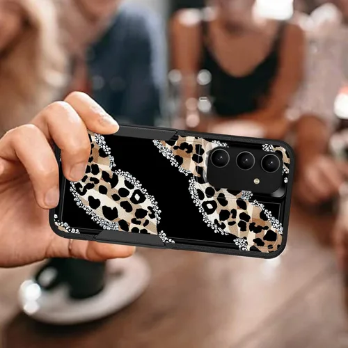 Vista 312 de Funda para Galaxy A14 5G, resistente de doble capa híbrida de policarbonato duro, goma suave, a prueba de golpes, funda protectora resistente