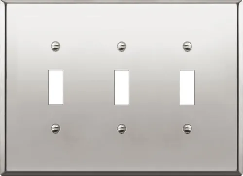 Vista 21 de LIDER Placa de Pared de Metal para Interruptor de Luz de Palanca, Cubierta de Interruptor de Acero Inoxidable, Resistente a la Corrosión