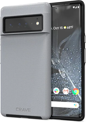 Vista 18 de Crave Dual Guard para Google Pixel 6 Pro, funda de doble capa de protección contra golpes para Google Pixel 6 Pro - Aguamarina