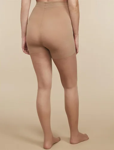 Vista 4 de Motherhood Maternity Medias de compresión transparentes para mujer, para embarazo, sobre el vientre