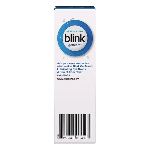 Vista 3 de BLINK GelTears Gotas para Ojos Secos, Hidratante y Calmante para Ojos con Sequedad Moderada a Severa, Instantáneamente Calma, Hidrata y Proporciona