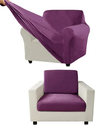 Vista 63 de Funda para Sofá de Terciopelo, Fundas Elásticas para Sofá para Funda Principal Separada/Respaldos y Cojines de Asiento, Funda para Sofá, para Fundas