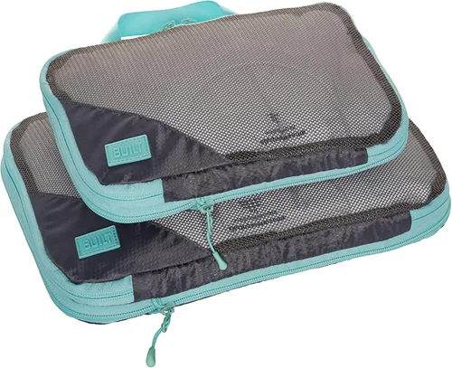 Vista 6 de BUILT Compression Cube 2 Piece Set, Expandable Packing Set, Luggage and Travel Organizers, Gray Quiet Shade