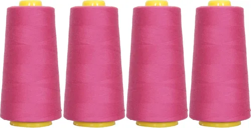 Vista 87 de Threadart Hilo Serger - Costura Poliéster - 2750 Yard Cono 40/2 - Aguamarina Polyester serger thread for overlock sewing, seams and garment