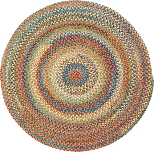 Vista 80 de Capel American Heritage Barn Blue Alfombra Trenzada de Cesta de 0' 12" Azul granero