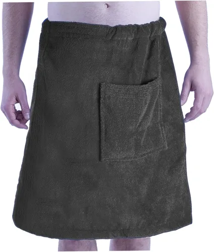 Vista 7 de BY LORA Toalla de microfibra para hombre, de secado rápido, color negro, XXL