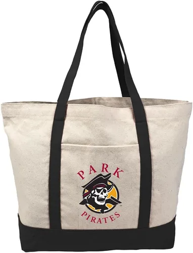 Vista 107 de Campus Lab Bolsa de lona con logotipo primario colegiado con bolsillo externo, bolsa de hombro reutilizable para ir de compras, playa Águilas A&m