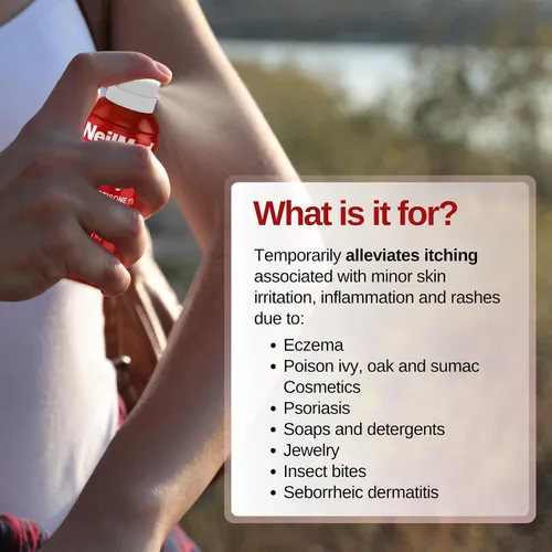 Vista 3 de NeilMed Spray antipicazón (alivio) hidrocortisona 1%, 3 onzas