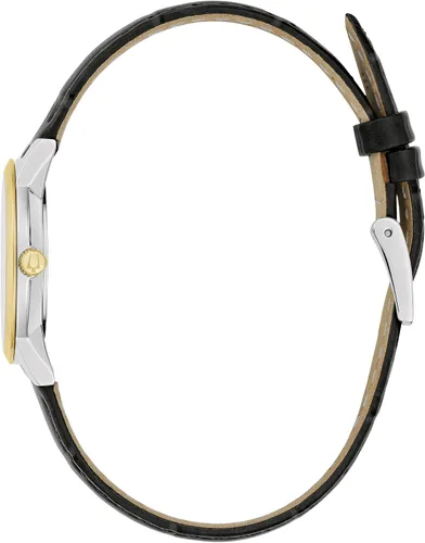 Vista 2 de Bulova Reloj clásico de cuarzo para mujer, acero inoxidable con diamante