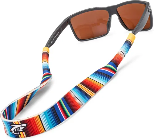 Vista 17 de Pilotfish Correa de neopreno para lentes de sol, retenedor de gafas de neopreno, cordón flotante seguro para lentes de sol con extremos Azteca