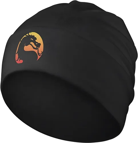 Vista 2 de Gorros de lana vikingo con diseño de dragón vikingo para hombre, impresión 3D de mito nórdico Jormungandr invierno cálido elástico fino gorro