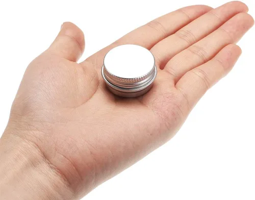 Vista 4 de uxcell Paquete de 12 latas redondas de aluminio de 0.17 onzas con tapa de rosca, 0.2 fl oz