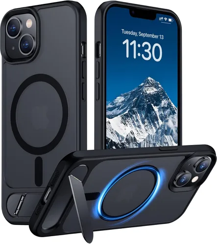 Vista 141 de Funda para iPhone 11 con compatibilidad magnética, [Soporte invisible incorporado][Compatible con MagSafe]